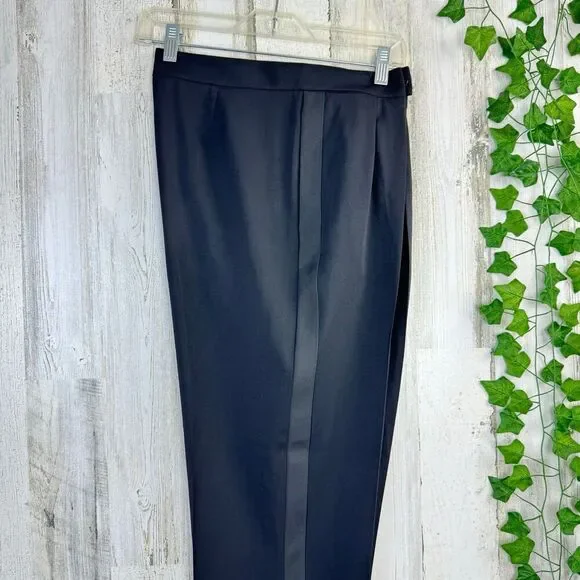 Ralph Lauren Straight-Leg Tailored purple label black Trousers size 10